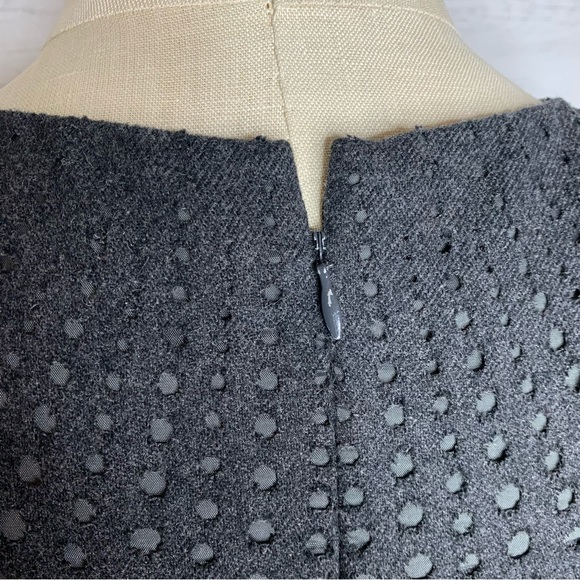 Susana Monaco Grey Wool Blend Shift Dress 10 - Picture 4 of 8